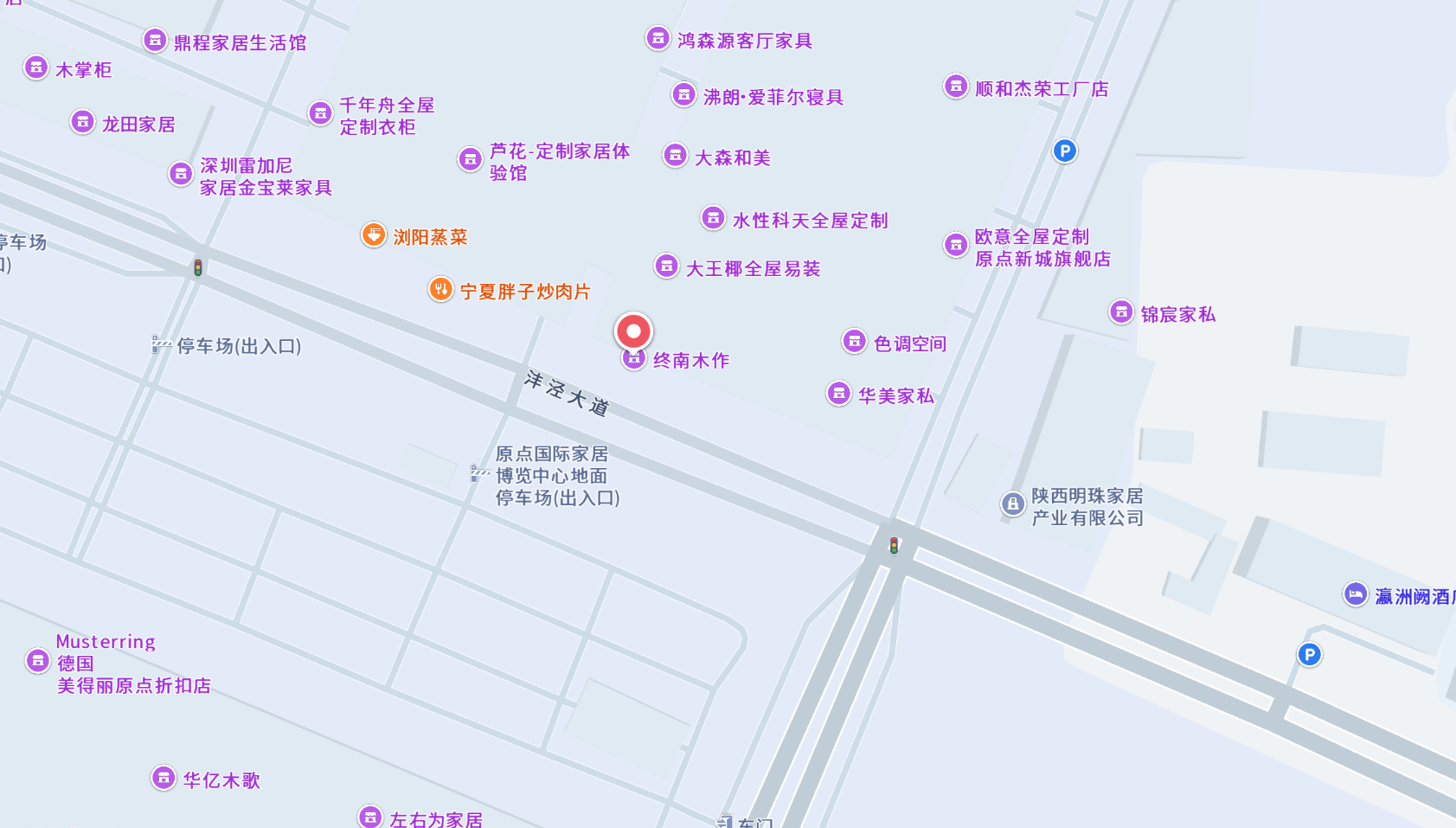 终南木作·高德地图位置